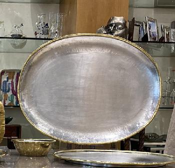Ovale platter 42x54cm - Plat ovale cuivre
